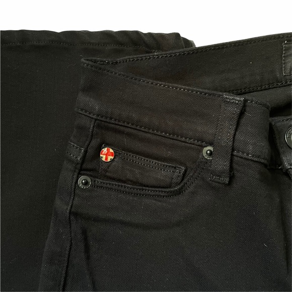 Hudson Women's Size 26 Love Mid Rise Bootcut Black Denim Jeans Style# WM109TEN - Picture 6 of 14